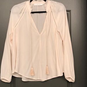 ASTR long sleeve cream blouse - XS